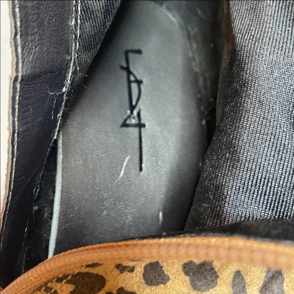 F21 Forever 21 Leopard Print Platform Wedge Boots - image 2